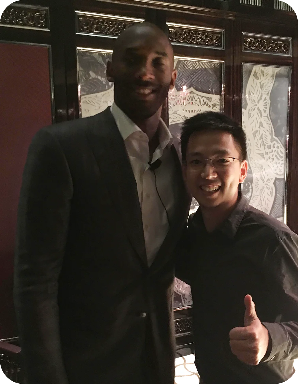 Terrence mit Kobe Bryant
