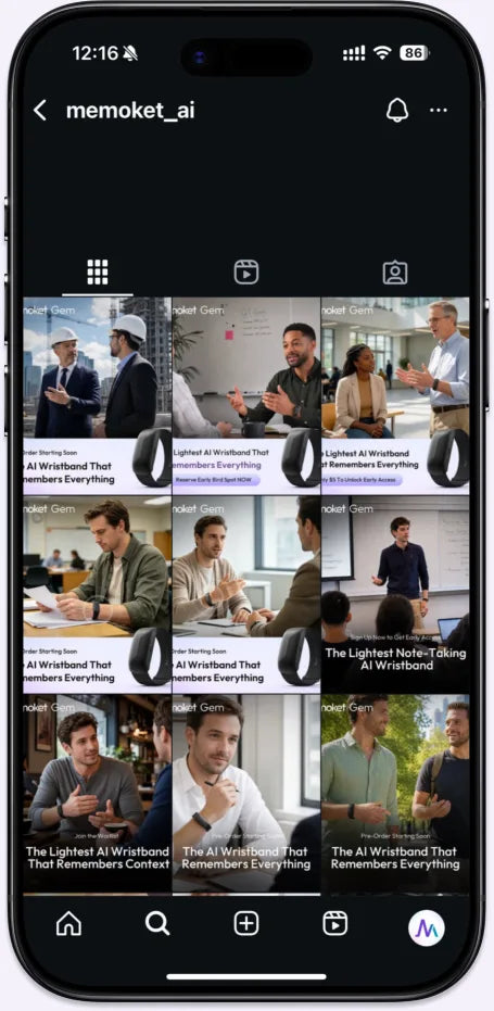 
Ansicht der Memoket App – KI fragen