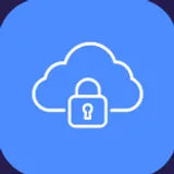 Cloud mit Schlosssymbol als Darstellung sicherer Cloud-Speicherung